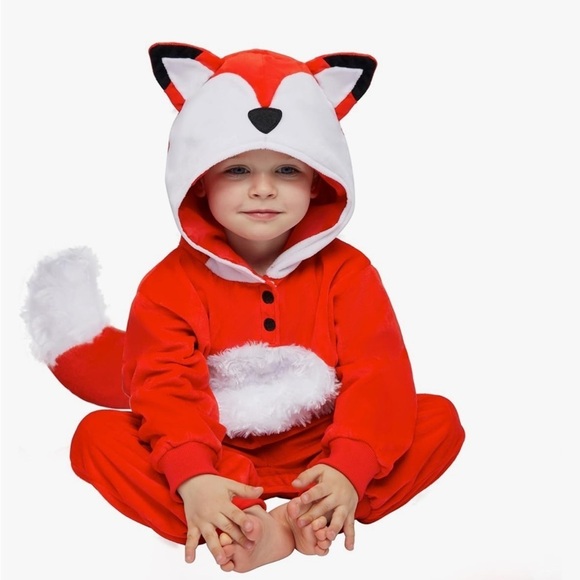 NWT Spooktacular Creations baby fox costume 12-18 months - one hooded jumpsuit - Picture 4 of 8